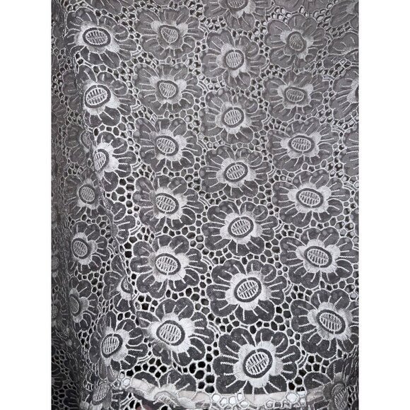 BANANA REPUBLIC Womens Lace Overlay Lined Sleeveless Peplum Top Sz 8 - Picture 4 of 10